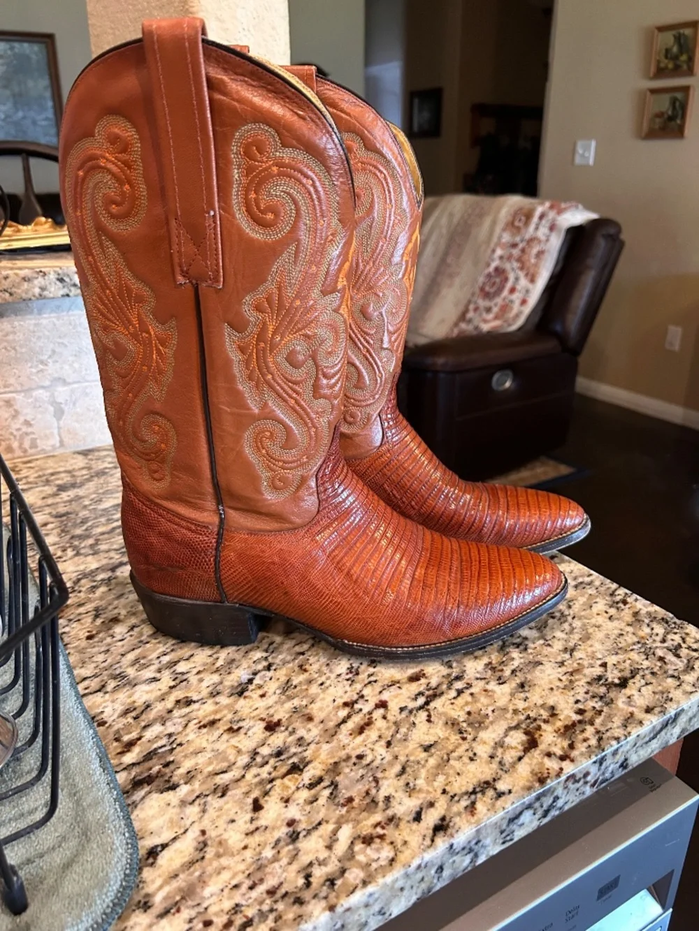 Men’s Circle G Teju Lizard Skin Boots